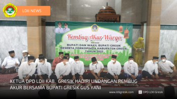 Ketua DPD LDII Kab. Gresik Ikuti Rembug Akur Warga Bersama Bupati Gresik